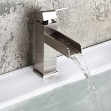 If the faucet is leaking, the trouble shooting section on end of installation instruction suggests to tighten the. Homary Modern Single Handle Waterfall Bathroom Sink Faucet One Hole Installation Solid Brass In Brushed Nickel