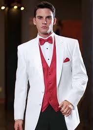 Stephen Geoffrey Troy White Tuxedo Red Jpg 400 558 White Wedding Suit White Wedding Suits For Men Red And White Weddings