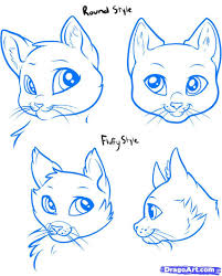 How To Draw A Cartoon Cat Face Step By Step Cat Cartoon Cartoon Cat Drawing Cartoon Character Design Cartoon Drawings