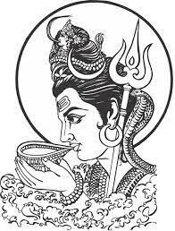 Side View Of Lord Shiva Draw Step By Step Lord Shiva Om Symbol Art Shiva