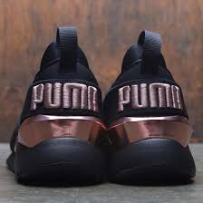 Black And Gold Puma Shoes Puma Women Muse Metal Black Rose Gold Puma Women Black Shoes Athletic Shoes