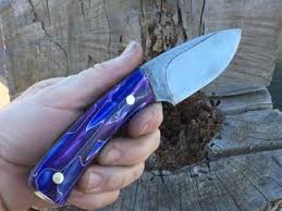 How to make a Hunter knife using quality high carbon steel waterjet cut  blanks