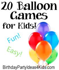 You'll be purchasing balloons for the birthday party anyway so just pick up a few more so you can play the backyard game. Balloon Games For Kids