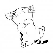 Tampon En Bois Chat Couche Chi Artemio Dessin Chaton Chi Une Vie De Chat Dessins Mignons