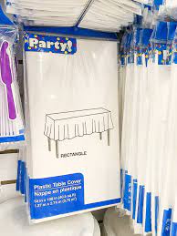 Case of 24 packs (288 plates total) $0.43 per plate. Plastic Table Covers Dollar Tree Novocom Top