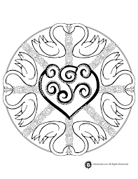 Animal Mandala Coloring Pages Swan Mandala Coloring Page Animal Jr Mandala Coloring Mandala Coloring Pages Love Coloring Pages