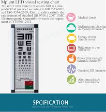 cheap led visual chart light box quality ophthalmic testing snellen acuity e chart optometry instrument eye test chart buy led eye chart product on