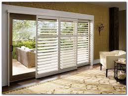 That opens in the middle. Meticulously Handcrafted Our Glass Door Blinds Offer Durability To Withstand Everyda Patio Door Coverings Sliding Door Shutters Sliding Door Window Treatments