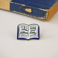 Banned Books Enamel Pin Book Enamel Pin Badge Literature Book Pins Book Lovers Gifts Book Accessories