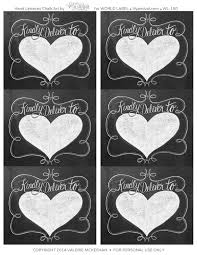 Hand Lettered Chalk Art Valentine S Day Labels Free Printable Labels Templates Label Design Worldlabel Blog