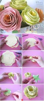Paper Rose Tutorial Handmade Craft Project Pretty For Weddings Gifts Or Home Decoration Pecete Cicekler Kagit Cicek Cicek