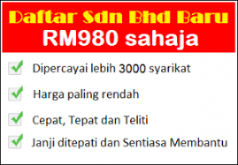 Daftar sdn bhd secara online: Daftar Syarikat Baru Sdn Bhd Dengan Ssm No 1 Syarikat