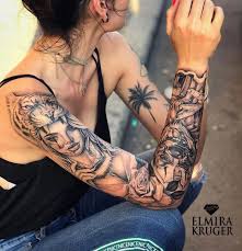 Given the variety of lovely half sleeve designs shown above, you'll surely have a hard time choosing. Sleeve Tattoo Design Feminine Tattoo Sleeves Sleeve Tattoos For Women Feminine Tattoos