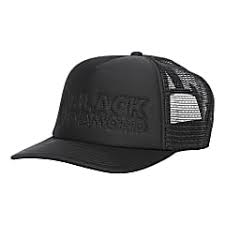 Black Diamond M Flat Bill Trucker Hat Black Black