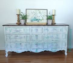 Distressed And Layered Colors French Provincial Shabby Chic Dresser Classic Bedroom Furniture Creative Furniture