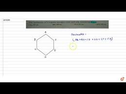 The Perimeter Of A Regular Hexagon With Each Side Measuring 8 M Youtube