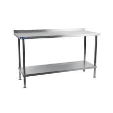 You can also find models with great features like backsplashes and marine edges, both of which keep liquid and other items from falling off of the table. Business Office Industrial Supplies Stainless Steel Tables With Upstand Stainless Steel Kitchen Work Tables Pluspointdevelopment