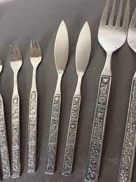 Check spelling or type a new query. Vintage 1970s Replacement Flatware Stainless Steel Square Handle 20 Piece Floral Serving Utensil Northland Mid Century Retrocorrect Kitchen Serving Utensils Flatware Vintage