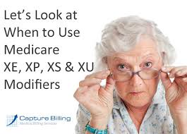 Medicare Modifiers XE, XP, XS, XU: Examples
