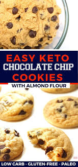 Keto Chocolate Chip Cookie Recipe Healthy Low Carb Gluten Free Recipe Keto Chocolate Chip Cookies Healthy Cookie Recipes Keto Chocolate Chips