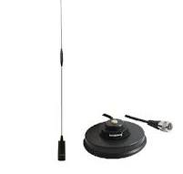 Dual Band Mobile Radio Antenna UHF VHF With Magnet Mount PL259 Rubber Boot  Ham | eBay