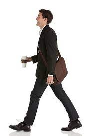 Businessman Walking With A Disposable Cup Stock Photo People Png Render People People Cutout