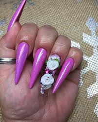 My new tapered square/coffin sculpted nails pink and purple girly set you can follow mw on instagram here: Short Acrylic Nails Pink And Purple Nail And Manicure Trends
