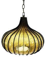 1960s Mid Century Modern Lightcraft Onion Pendant Hanging Light Mid Century Modern Ceiling Light Hanging Pendant Lights Hanging Lights