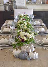 Your tablescape is lovely kim. Fifty Shades Of Grey And White Fall Tablescape Home With Holliday