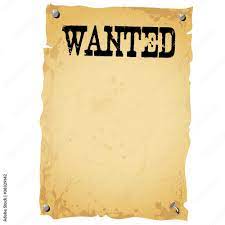 Plakat - WANTED white Stock イラスト | Adobe Stock