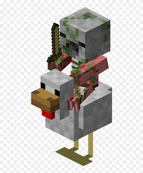 Pigman Jockey Oficjalna Minecraft Wiki Polska - Minecraft Chicken  Transparent Background, HD Png Download - 487x1024(#6837642) - PngFind
