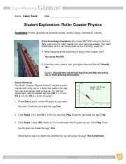 Dna molecules have instructions for building every living organism on earth, from the tiniest bacterium to a massive blue whale. Student Exploration Roller Coaster Physics Worksheet Answers Activity B Roller Coaster Simulation Lab