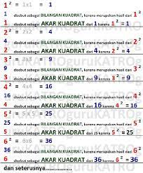 Bentuk umum dari persamaan kuadrat adalah. Mengenal Bilangan Kuadrat Gurukatro