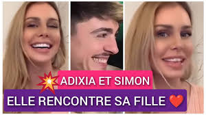 ADIXIA RENCONTRE POUR LA PREMIÈRE FOIS LA FILLE DE SON MARI SIMON ❤️
