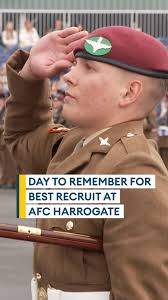 "I worked hard for it"🗣️🏆, Junior RSM Wesley Jefferson-Hallett marches  off the parade square as Best Recruit at AFC Harrogate before the Head of  the Army, General Sir Roly Walker and Sir Gareth ...