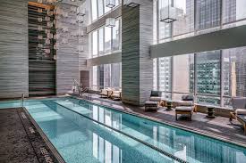 the pool on the 23rd floor of the park hyatt new york to go out or to stay in park hyatt modern architecture architecture