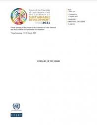 Chair's summary meeting highlights and decisions. Summary Of The Chair Fourth Meeting Of The Forum Of The Countries Of Latin America And The Caribbean On Sustainable Development Forum Of The Countries Of Latin America And The Caribbean