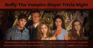 In the gift what does the headstone say? Buffy The Vampire Slayer Virtual Trivia East Coast 05 14 20