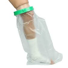 Waterproof Cast Cover By Vive Leg Cast Protector For Shower Broken Foot Ankle Knee Toe Adult Plastic Dry Bag Water Tight Seal Products Leg Cast Broken Foot Ankle Cast