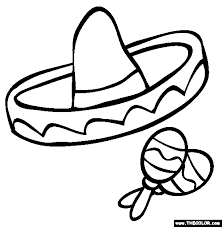 Mexican hat coloring pages are a fun way for kids of all ages to develop creativity, focus, motor skills and color recognition. Pin On School
