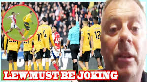 EW MUST BE JOKING: Arsenal's Myles Lewis-Skelly Red Card Sparks Fury