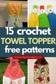 Pattern includes written instructions and towel topper assembly diagram. 15 Beautiful Towel Topper Free Crochet Patterns Instructions Hngd