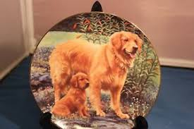 Located on 3 acres (1.2 hectares) in springboro, ohio, usa, we are dedicated to the raising and breeding of golden retrievers with direct english bloodlines. Danbury Mint Golden Retrievers Plate Goldens In The Garden C2158 No Coa Ebay