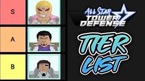 Veku deku roblox all star tower defense wiki fandom from static.wikia.nocookie.net the character list contains all characters based on their star rating. All Star Tower Defense New Tier List Youtube