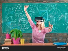 Child wearing virtual reality glasses the concept of future technology. Augmented Reality Image Photo Free Trial Bigstock