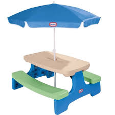 Little Tikes Easy Store Jr Play Table With Umbrella Picnic Table With Umbrella Kids Picnic Table Picnic Table