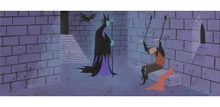 Peasants tended to break far too easily and far too quickly. Eyvind Earle Concept Storyboard Painting Of Maleficent Diablo And Prince Phillip From Sleeping Bea