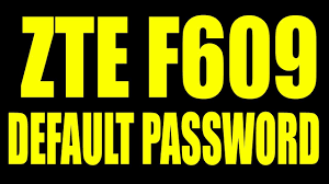 Setelah itu lihat username dan password default disini. Zte F609 Default Password Youtube