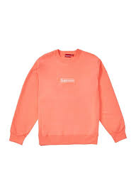 Check if the dimensions of both neck tags are correct. Supreme Box Logo Crewneck Fw18 Fluorescent Pink Men S Fashion Clothes Tops On Carousell