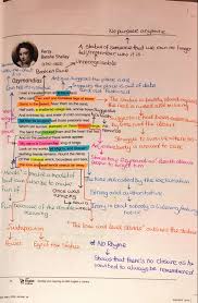 Ozymandias Annotations Gcse Revision Poem Analysis English Gcse Revision